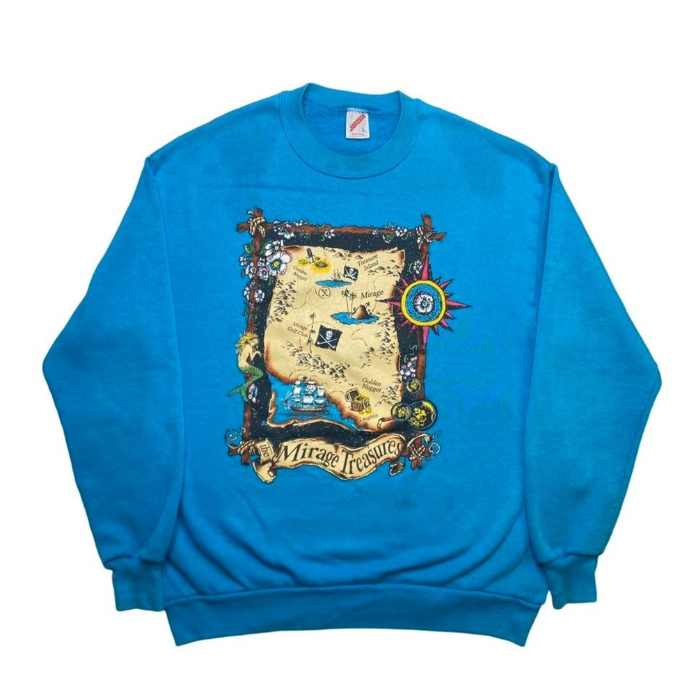 Vintage 90s Las Vegas x The Mirage Treasures pirate sweater